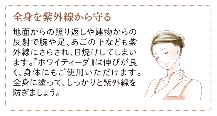 全身を紫外線から守る